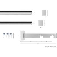 GARESA Gardinenschiene "Cubus