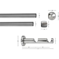 GARESA Gardinenstange "KUGEL"