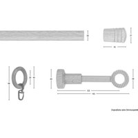 GARESA Gardinenstange "Sandri Vollrund