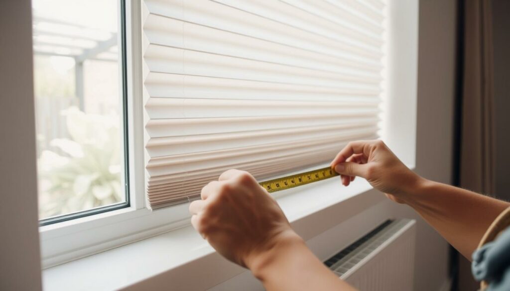 wie messe ich fenster für plissee aus