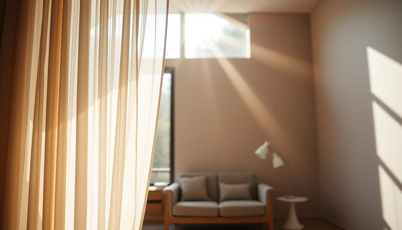 wie weit gardine von wand weg